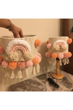 Bebek-çocuk Odası Makrome Özel Tasarım Avize Abajur 2li Set TYC00622507637 - Tasarı Sanatı