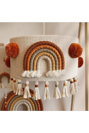 غرفة الأطفال من قِبل الطّفولة (MNZ-Baby/Kids's Room) 100٪ مصنوعة يدوياً من مكرام بورغوندي قوس قزح صانع غرفة الأطفال - Tasarı Sanatı