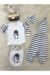 Bebestil 5-Piece Newborn Hospital Discharge Set BBSTLCZGL003 - butikbebecik