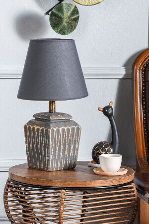 Becker Keramik Lampenschirm Anthrazit Gold Srmk-53 - Hmydesign