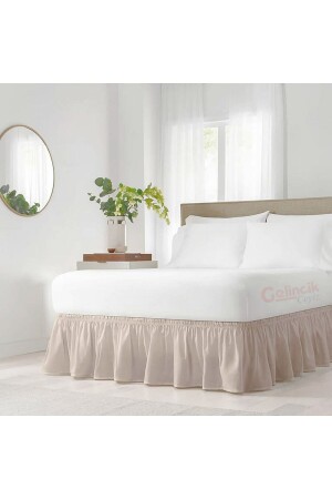 Bed Base Ruffle - Bed Base Skirt - Double - Gelincik Çeyiz