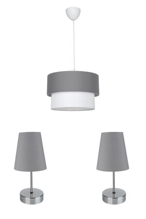 Bedroom Lighting Set Anthracite Gray mng. 7043 - manogrup avize aydınlatma