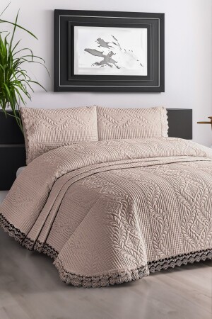 Bedspread, Double Bedspread - Brown YTKORTBD - Bir Aksesuar