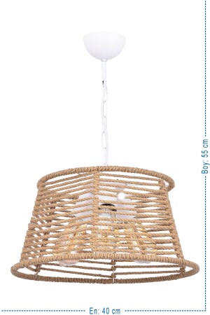 Begonia Bitra 3-Piece Rope Pendant Chandelier (white) VK. 1405 - VK HOME AYDINLATMA
