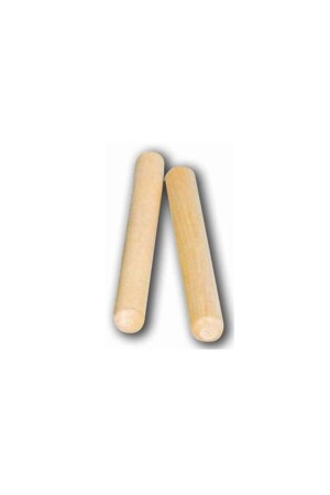 Beige 24 Paar Rhythmusstäbe aus Holz, 23 cm. (48 STÜCK PERKUSSIONS-MUSIKINSTRUMENTE) Mehrere Altersgruppen ab 3 Jahren, SPIELZEUG-0028 - Genel Markalar