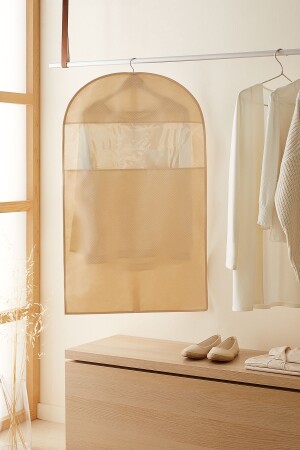 Beige Herringbone Dress Case Suit Cover Clothing Carrying Case Gamboç 60x100 - Ocean Home Textile