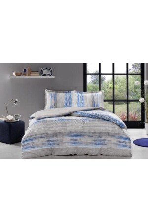 Beiges Naht-Bettbezug-Set für Doppelbett Ranforce 8697353527039 - Özdilek