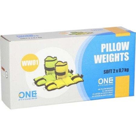 Bein- und Armgewichte One Fitness WW01, gelb - 2 x 0,7 kg - One Fitness