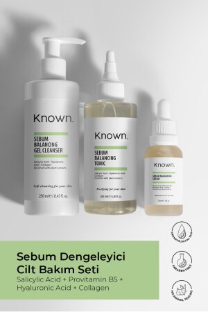 Bekanntes Sebum Balancer-Akne- und Anti-Mitesser-Set (SPECIAL ACTİ?F-SALİ?LI?K ACİ?T) - Known.