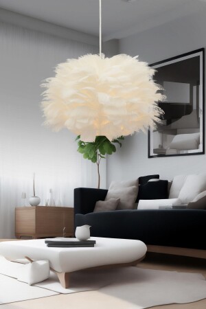 Belinay Single White Pendant Lamp Chandelier Modern Pendant Lamp Kitchen Living Room Pendant Lamp Chandelier - Apliqa