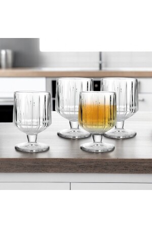 Belinda 4-pack Water Soft Drink Coffee Standed Glass 245 cc - Vadi