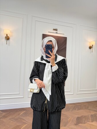 Belira Scarf Set - Black - Duendeca