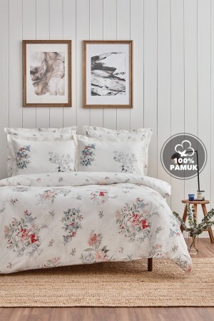 Belisima Double Ranforce Duvet Cover Set - Blue YTSGRPIST-1516701 - Yataş