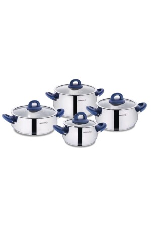 Bella Azura 8 Piece Cookware Set A1848-2 - KORKMAZ