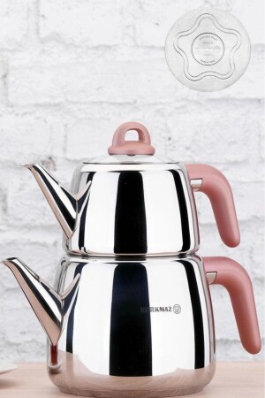 Bella Rosegold Çaydanlık Takımı 1 Lt - 2 Lt - A045-01 P1230S7542 - KORKMAZ
