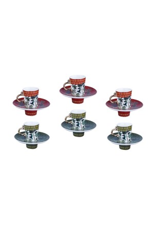 Belle Bone Set mit 6 Kaffeetassen LYHD 485 - Lucky Art
