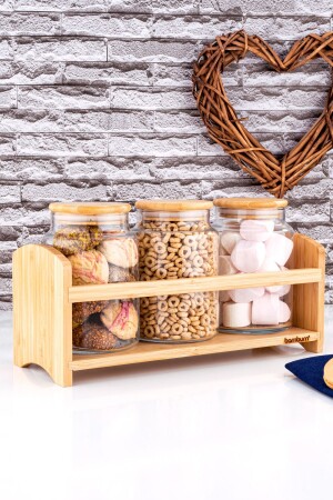Bench - 4 Piece Spice Jar Set with Stand Small B4631 - Bambum