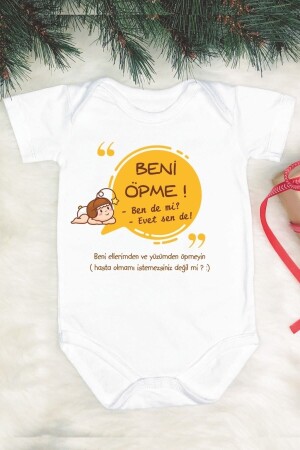 Beni Öpme Baskılı Yarım Kollu Body - Babylimon