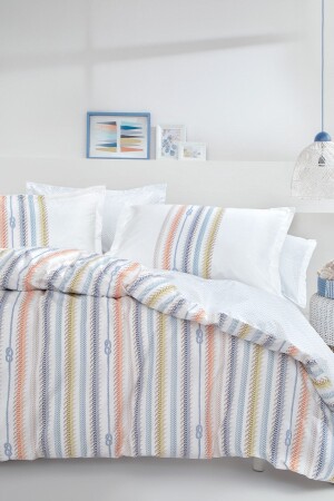 Benito Double Ranforce Duvet Cover Set - Oil Green YTSGRPIST-1590932 - Yataş