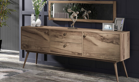 Bentley Walnut Console - Cadde Yıldız