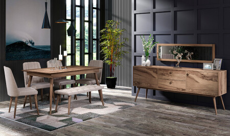 Bentley Walnut Dining Room - Cadde Yıldız