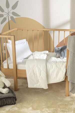 Bequeme Babydecke aus Baumwolle, 95 x 145 cm, Weiß - English Home