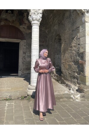 Bera Evening Dress, Dried Rose - Moolisa