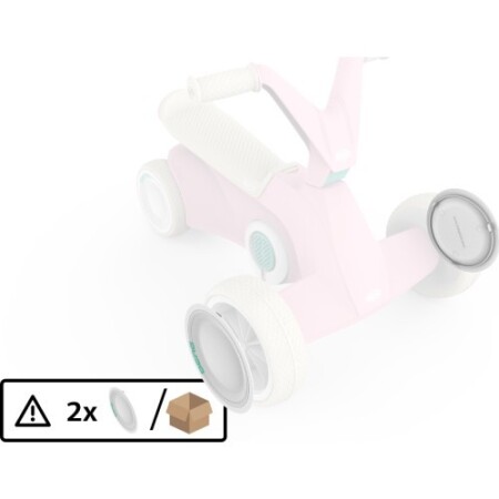 BERG GO² Pink - Front Wheel Cover (2x) - BERG