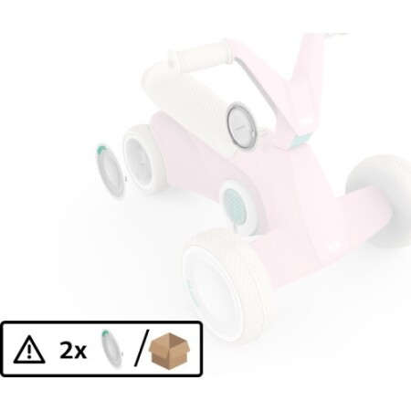 BERG GO² Pink - Rear Wheel Cover (2x) - BERG