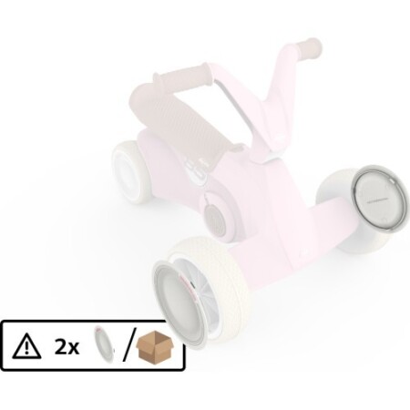 BERG GO² Retro Pink - Front Wheel Cover (2x) - BERG
