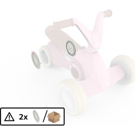 BERG GO² Retro Pink - Rear Wheel Cover (2x) - BERG