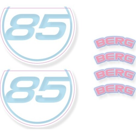 BERG GO² Retro Pink - Sticker set - BERG