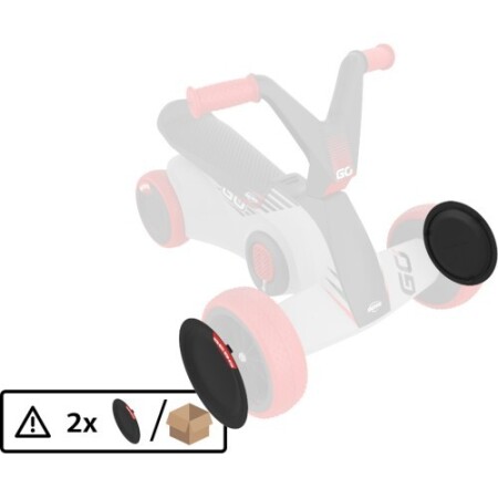BERG GO² SparX Red - Front Wheel Cover (2x) - BERG