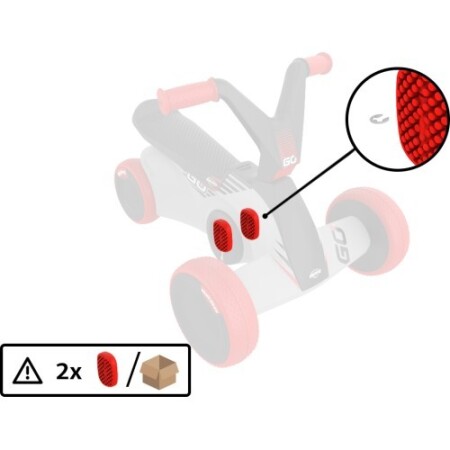 BERG GO² SparX Red - Pedal (2x) - BERG