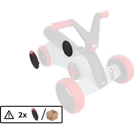 BERG GO² SparX Red - Rear Wheel Cover (2x) - BERG