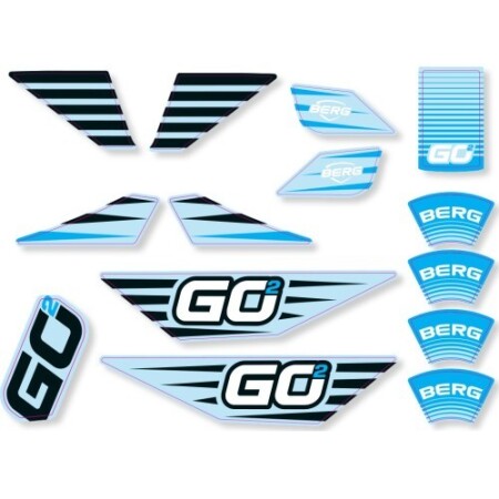 BERG GO² SparX Yellow - Sticker set - BERG
