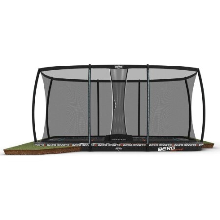 BERG SPORTS Ultim Pro Bouncer FlatGround 500 + Safety Net XL - BERG