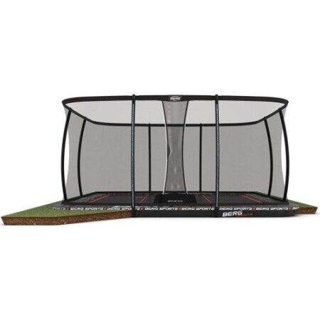 BERG SPORTS Ultim Pro Bouncer FlatGround 5x5 + Safety Net XL - BERG