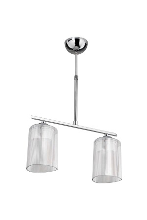 Berisha 2-Piece Optical Clear Glass Dining Room Living Room Bedroom Kitchen Chandelier mng. 1548723 - manogrup avize aydınlatma