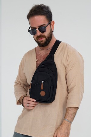 Berlin Model Shoulder Cross and Chest Black Color Quality Sports Bag YG9044 - YOGII