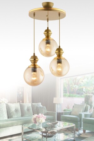 Berru 3 Piece Tray Antiqued Gold Gilded Modern Lighting 3074 - KUZEY AYDINLATMA