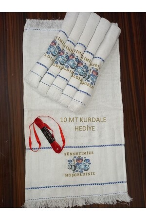 Beschneidungshandtuch, Autohandtuch, Konvoi-Handtuch, Geschenkband, 12er-Pack Beschneidungs-Hochzeitshandtuch-Geschenk - Yörük Tuhafiye