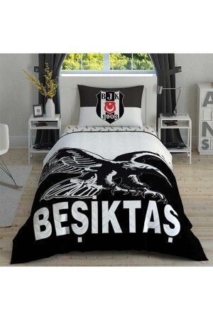 Beşiktaş Kartal Einzel-Steppbettbezug-Set Komplettset 3478-19 - Taç