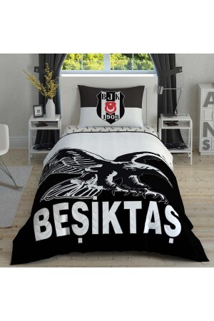 Beşiktaş Kartal Single Quilted Duvet Cover Set Complete Set 1000044327 - Taç
