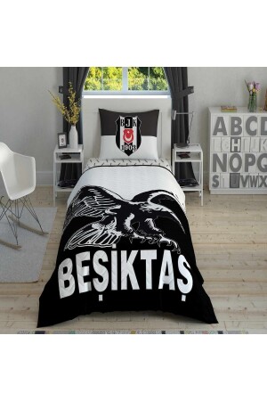 Beşiktaş Kartal Single Quilted Duvet Cover Set Complete Set TYC00673093253 - Taç
