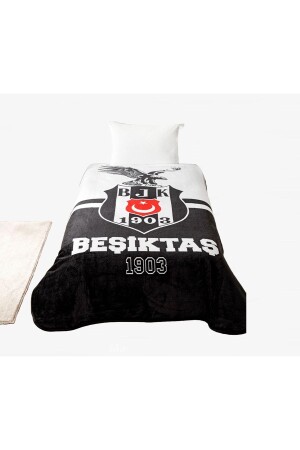 Beşiktaş Logo on Eagle Single Blanket - Taç