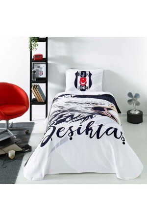 Beşiktaş Yıldırım Licensed Pique Set with Elastic 160 Cm X 230 Cm - Taç
