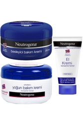 Besleyici Bakım Kremi - Yoğun Bakım Kremi 200-200 ml - El Kremi Parfümlü 50 ml NeutSet - Neutrogena