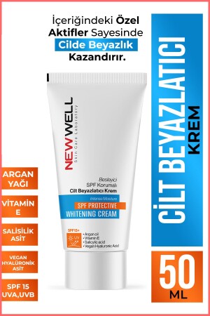 Besleyici SPF Korumalı Cilt Beyazlatıcı Krem 50ML - New Well