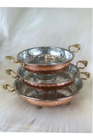 Bestshopping Copper Sahan 3 Piece Set Bakırtava - Paşabahçe